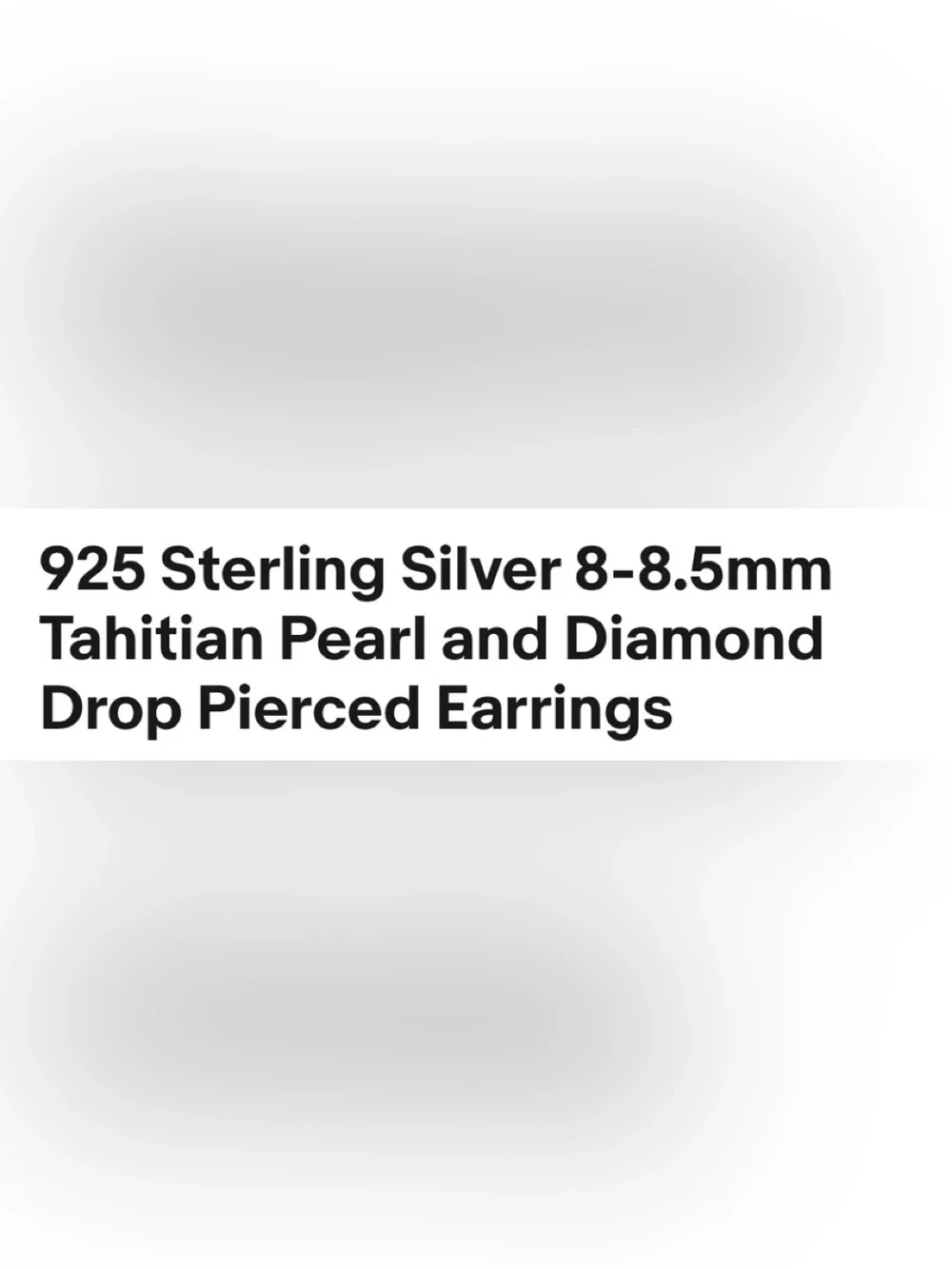 Sterling Silver Black Pearl Drop Earrings